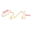 Stainless Steel Fish Pattern Electroplated Earrings Hook Jewelry Making Supplies