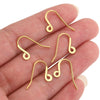 Stainless Steel Fish Pattern Electroplated Earrings Hook Jewelry Making Supplies