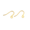 Stainless Steel Fish Pattern Electroplated Earrings Hook Jewelry Making Supplies