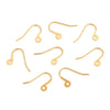 Stainless Steel Fish Pattern Electroplated Earrings Hook Jewelry Making Supplies