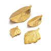 Stainless Steel Fish Pattern Leaf Earrings And Necklace Jewelry Accessories Diy Handmade With 18K Electroplating