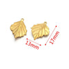 Stainless Steel Fish Pattern Leaf Earrings And Necklace Jewelry Accessories Diy Handmade With 18K Electroplating