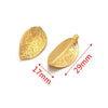 Stainless Steel Fish Pattern Leaf Earrings And Necklace Jewelry Accessories Diy Handmade With 18K Electroplating