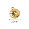 Stainless Steel Fish Pattern Natural Stone Pendant Necklace Jewelry Supplies Accessories With 18K Electroplating