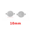 Stainless Steel Fish Pattern Round Pendant Handmade Jewelry Accessories For Diy Bracelet And Necklace