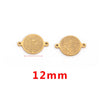 Stainless Steel Fish Pattern Round Pendant Handmade Jewelry Accessories For Diy Bracelet And Necklace
