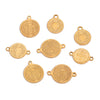 Stainless Steel Fish Pattern Round Pendant Handmade Jewelry Accessories For Diy Bracelet And Necklace