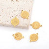 Stainless Steel Fish Pattern Round Pendant Handmade Jewelry Accessories For Diy Bracelet And Necklace