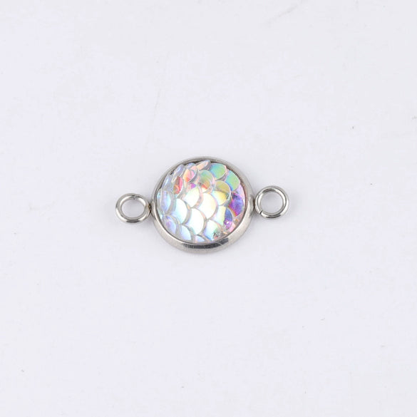Stainless Steel Fish Scale Pendant Jewelry Accessories