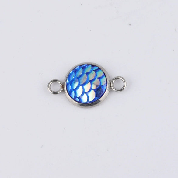Stainless Steel Fish Scale Pendant Jewelry Accessories