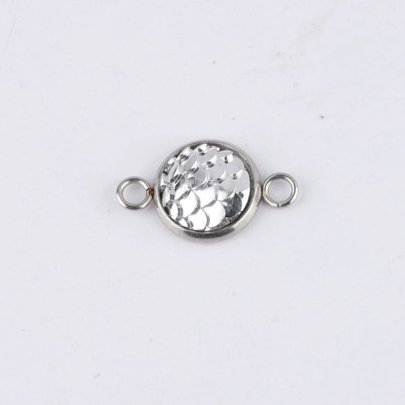 Stainless Steel Fish Scale Pendant Jewelry Accessories