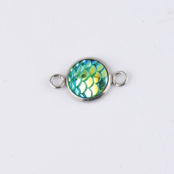 Stainless Steel Fish Scale Pendant Jewelry Accessories