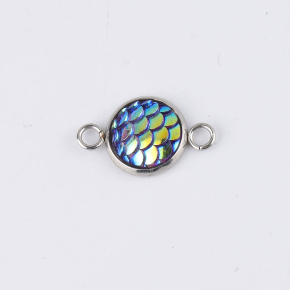 Stainless Steel Fish Scale Pendant Jewelry Accessories