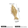 Stainless Steel Fish Shaped Koi Pendant Handmade Jewelry Accessory Material With Electroplating