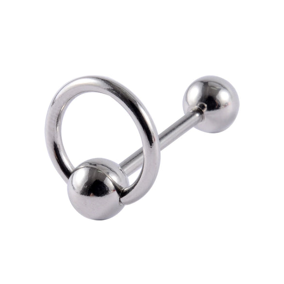 Stainless Steel Five Star Fashion Tongue Ring Hammershaped Electroplated Unisex Puncture Decoration