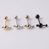 Stainless Steel Five Star Fashion Tongue Ring Hammershaped Electroplated Unisex Puncture Decoration