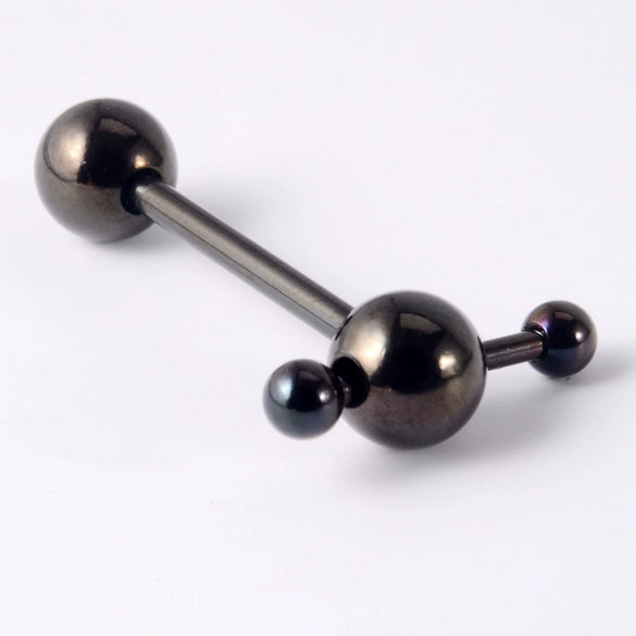 Stainless Steel Five Star Fashion Tongue Ring Hammershaped Electroplated Unisex Puncture Decoration