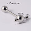 Stainless Steel Five Star Fashion Tongue Ring Hammershaped Electroplated Unisex Puncture Decoration