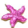 Stainless Steel Fivepetal Flower Oil Dripping Pendant Jewelry Accessories