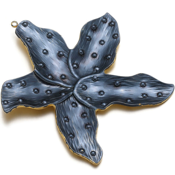 Stainless Steel Fivepetal Flower Oil Dripping Pendant Jewelry Accessories