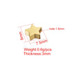 Stainless Steel Fivepointed Star Jewelry Accessories Diy Beads Pendant Mirror Polished