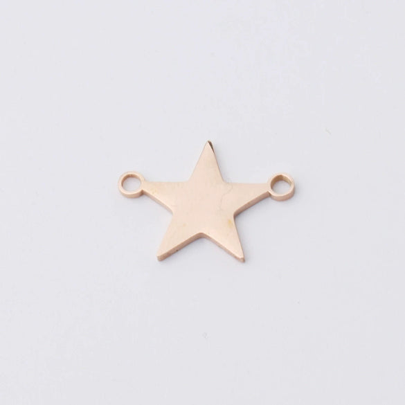 Stainless Steel Fivepointed Star Jewelry Accessories Pendant For Necklace And Bracelet With Fine Polishing