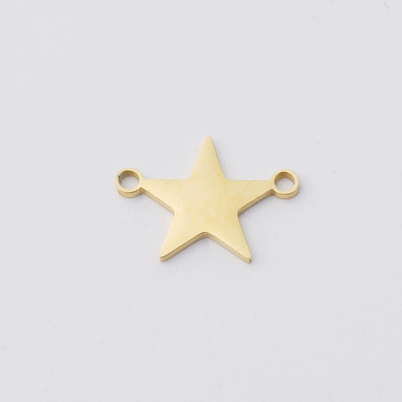 Stainless Steel Fivepointed Star Jewelry Accessories Pendant For Necklace And Bracelet With Fine Polishing