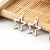 Stainless Steel Fivepointed Star Pendant Jewelry Accessories Electrolysis