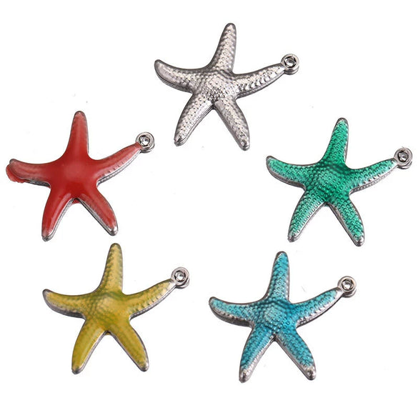Stainless Steel Fivepointed Star Pendant Necklace Bracelet Diy Jewelry Accessories Electroplated Totem Niche Style