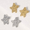 Stainless Steel Fivepointed Star Starfish Shape Electroplated Women's Earrings
