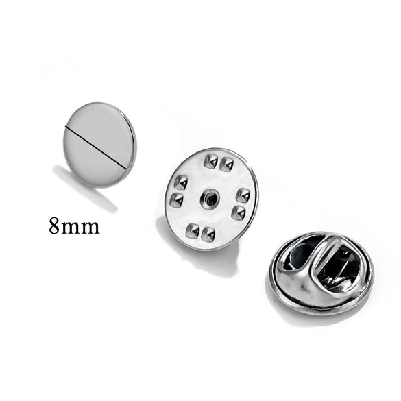 Stainless Steel Flat Brooch Base Butterfly Buckle Clip Pin Badge Clip Handmade Jewelry Accessories Production Supplies Electroplated