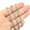 Stainless Steel Flat Cross Chain Vacuum Gold Plated Jewelry Chain For Diy