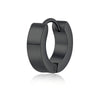 Stainless Steel Exaggerated Geometric Style Electroplated Flat Ear Buckle Round Ring Unisex Earrings