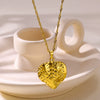 Stainless Steel Flower Butterfly Bee Pendant Necklace Electroplating Vacation Style