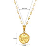Stainless Steel Flower Butterfly Bee Pendant Necklace Electroplating Vacation Style