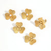 Stainless Steel Flower Electroplating Women's Earrings