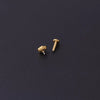 Stainless Steel Flower Insect Snake Shape Internal Thread Ear Bone Stud Piercing Jewelry