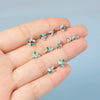 Stainless Steel Flower Leaf Ear Studs With Horse Eye Zircon And Diamond Design