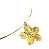 Stainless Steel Flower Pendant Necklace Fashion Style For Women