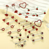 Stainless Steel Flower Zircon Nipple Ring Piercing Jewelry Electroplated