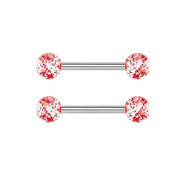 Stainless Steel Flower Zircon Nipple Ring Piercing Jewelry Electroplated