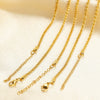 Stainless Steel Folding Cross Twist Flower Necklace And Bracelet Electroplated For Girls Fashion
