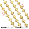 Stainless Steel Fourleaf Clover Electroplated Chain Jewelry Accessories For Women