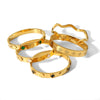 Stainless Steel Fourleaf Clover Light Luxury Style Electroplated Women's Bracelet Jewelry