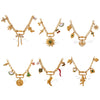 316L Stainless Steel Fourleaf Clover Necklace With Electroplating Design For Women
