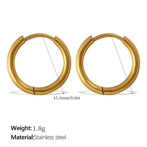 316L Stainless Steel Fourleaf Flower Rhinestone Earrings Electroplated For Women Fashion Jewelry