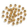 Stainless Steel Frosted And Round Chicken Claw Beads Electroplated Handmade Bracelet Spacer Jewelry Accessories