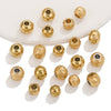 Stainless Steel Frosted And Round Chicken Claw Beads Electroplated Handmade Bracelet Spacer Jewelry Accessories