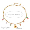 Stainless Steel Fruit And Heart Shape Necklace Pendant With O Chain