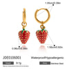 Stainless Steel Fruit Pattern Electroplating Earrings For Women